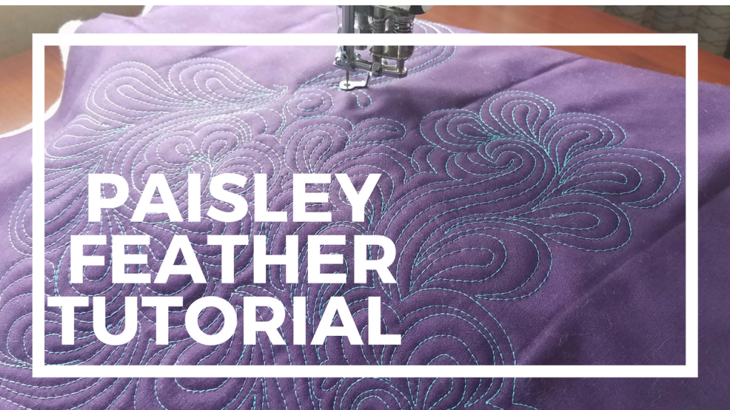 machine quilting video tutorial paisley feather by Angela Walters
